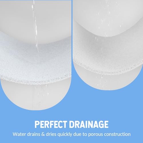 Hargiis Non-Slip Bathtub Mat, Anti Slip Shower Mat, Fast Drying Bathtub Mats, Foot Scrubber Mat, Anti Slip Mat for Tub, Floor, Bathroom, Kitchen, Home, Hotel (White 24"×24") - Image 6
