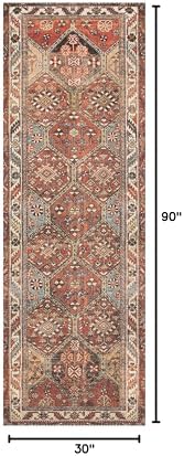 Loloi Loren Spice/Multi 2'-6" x 7'-6" Runner Rug - Image 3
