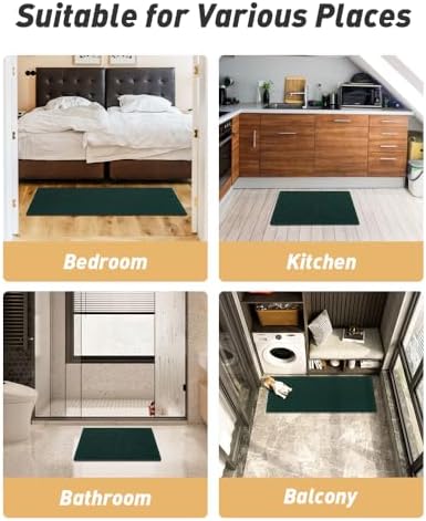 Upgraded Waffle Bath Mat Runner Absorbent Non Slip Bathroom Mat, 2' x 6' - Image 6