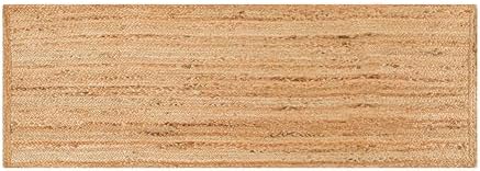 Hausattire Jute Braided Woven Kitchen Runner 2x6 Feet - Natural - Image 6