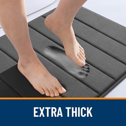 OLANLY Memory Foam Bath Mat 34x21, Super Soft and Absorbent Bathroom Rugs - Image 6