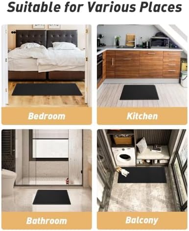 Upgraded Waffle Bath Mat Runner Absorbent Non Slip Bathroom Mat, 2' x 5' - Image 6