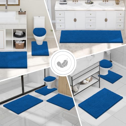 Smiry Bathroom Rugs 24X16, Luxury Chenille Extra Soft Absorbent Bath Mat - Image 7