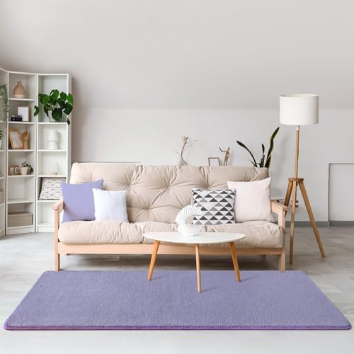 Amearea Modern Soft Hallway Runner Rug, 2x6 Feet Purple Washable Runner Rug - Image 7