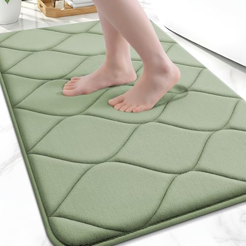 Smiry Memory Foam Bath Mat 47x32, Ultra Soft Absorbent Bathroom Rugs by Smiry