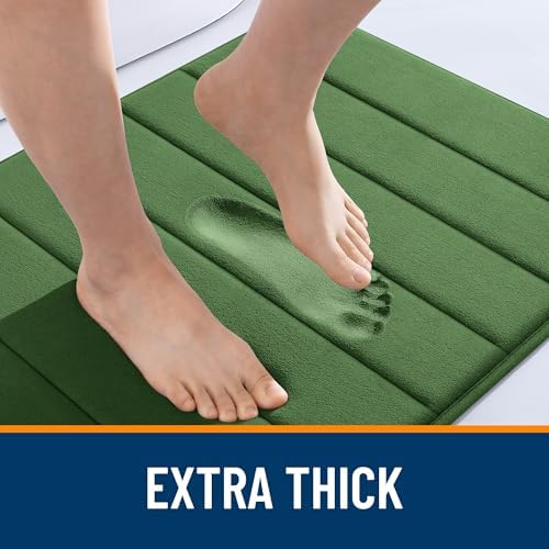 OLANLY Memory Foam Bath Mat 35x16, Super Soft and Absorbent Bathroom Rugs - Image 6