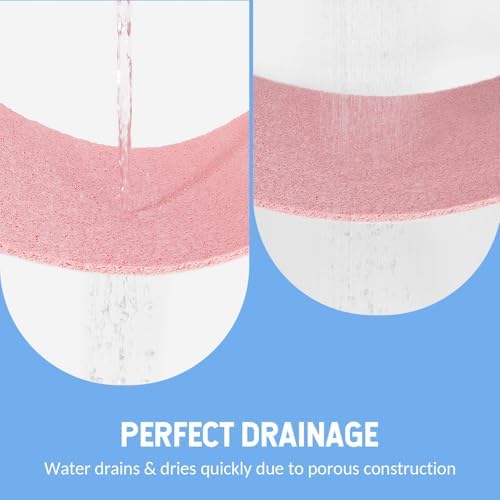 Hargiis Non-Slip Bathtub Mat, Anti Slip Shower Mat, Fast Drying Bathtub Mats, Foot Scrubber Mat, Anti Slip Mat for Tub, Floor, Bathroom, Kitchen, Home, Hotel (Pink 40"×16") - Image 6