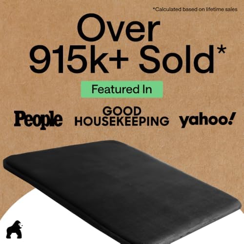 GORILLA GRIP® Memory Foam Bath Rug for Bathroom, 36x24 Black - Image 6