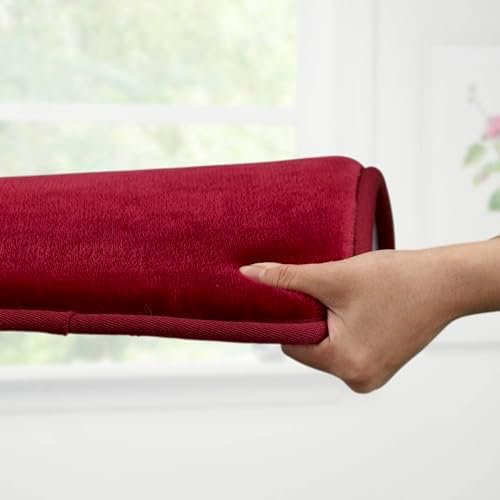 Memory Foam Bath Mat Non Slip Absorbent Super Cozy Velvet Bathroom Rug Carpet (60 inches X 24 inches, Red) - Image 7
