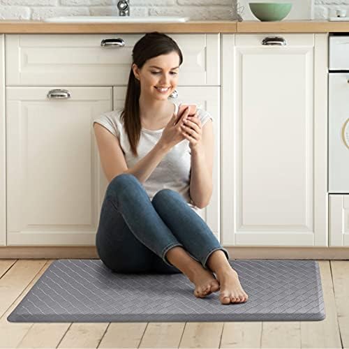 HappyTrends Kitchen Mat Cushioned Anti-Fatigue Kitchen Rug,17.3"x39",Thick Waterproof Non-Slip Kitchen Mats and Rugs Heavy Duty Ergonomic Comfort Rug for Kitchen,Floor,Office,Sink,Laundry,Gray - Image 6