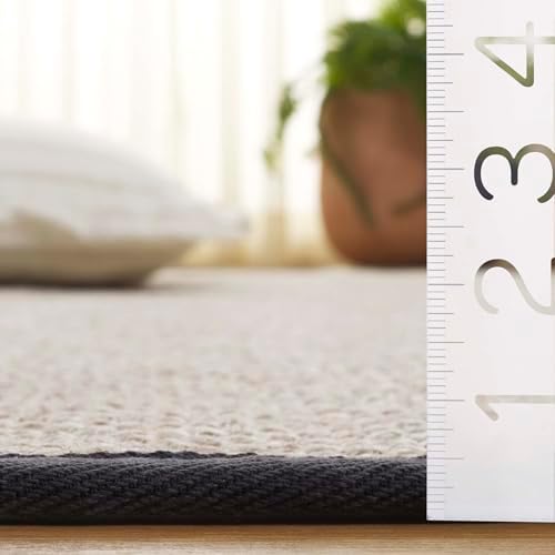 SAFAVIEH Natural Fiber Square Rug 10', Sisal Textured Marble NF143D - Image 6