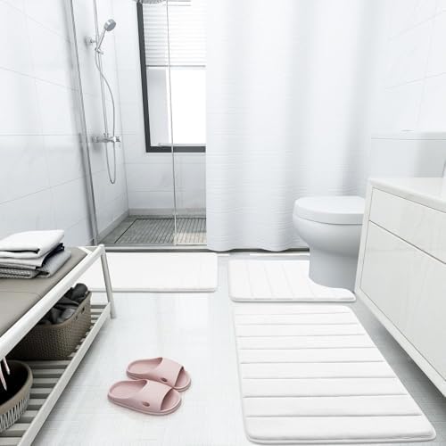 Buganda Memory Foam Bath Mat 70 x 34, Ultra Soft Absorbent Bathroom Rugs - Image 7