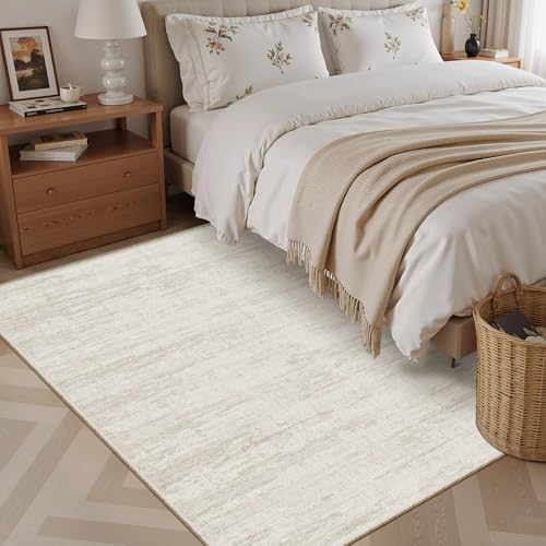4x6 Rug - Stain Resistant Abstract Washable Rugs, Anti Slip Area Rugs for Living Room,Modern Low Pile Carpet with Rubber Backing Home Decor Small Area Rug - Image 7