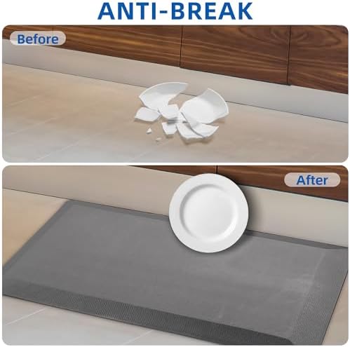 Tyrot Extra Thick Anti Fatigue Mat for Kitchen Floor, 20x39, Grey - Image 6