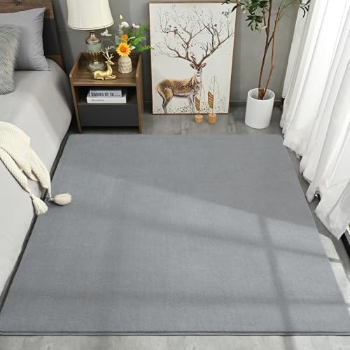 Amearea 4x4 Square Area Rugs for Bedroom Living Room, Grey Memory Foam Rug - Image 7