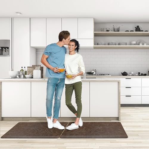 KMAT 2PCS Kitchen Mat Cushioned Anti-Fatigue Comfort Standing Mat Rug - Image 6