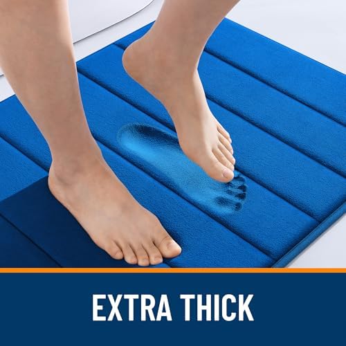 OLANLY Memory Foam Large Bath Mat 40x24, Super Soft Absorbent Bathroom Rugs - Image 6