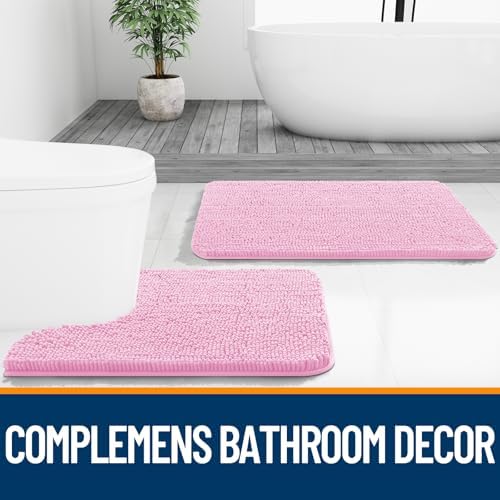 OLANLY Bathroom Rugs 36x24, Extra Soft Absorbent Chenille Bath Rugs - Image 7
