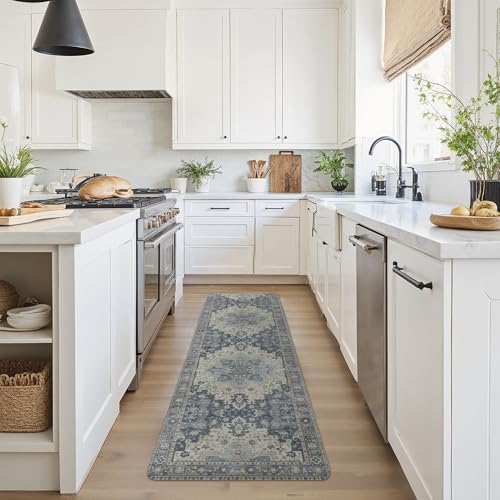 GENIMO Anti Fatigue Kitchen Mats for Floor 17"X59", Runner Rug,Navy - Image 6