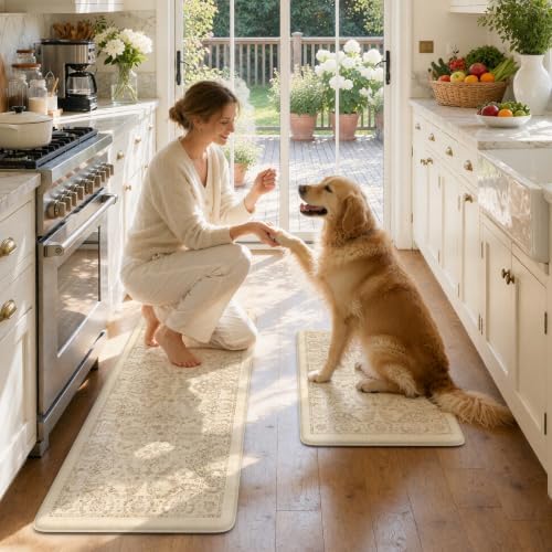 KIMODE Anti Fatigue Mats for Kitchen Floor Cushioned Kitchen Rugs Sets of 2 - Image 7