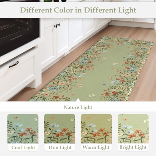 KIMODE Kitchen Mats for Floor Anti Fatigue,Farmhouse Kitchen Rugs Sets of 2 - Image 6