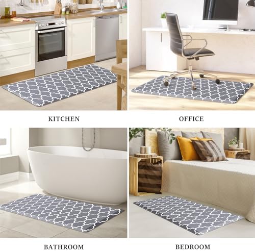WISELIFE Anti Fatigue Mats for Kitchen Floor, 22" x 54", 4/5 Inch, Grey - Image 7