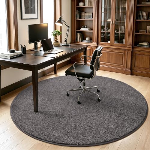 Keeko Round Area Rug 4ft for Living Room Bedroom,Soft Washable Circle Rug - Image 6