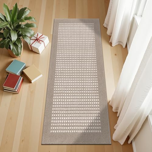 Ileading Laundry Room Runner Rug 2x5ft Non Slip Farmhouse Kitchen Floor Mats with Rubber Backing Machine Washable Indoor Doormat Low-Profile Carpet for Hallway Entryway(Beige) - Image 7