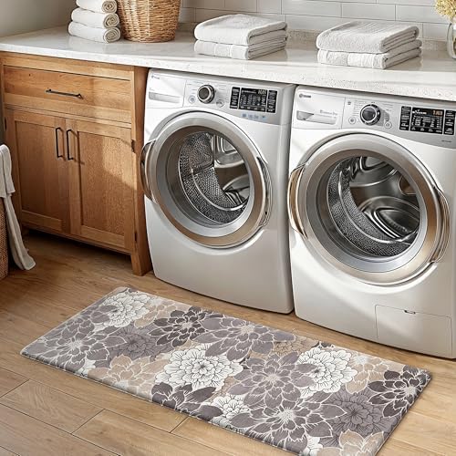 GENIMO Anti Fatigue Kitchen Mats for Floor 2PCS,Standing Rugs,Coffee Brown - Image 6