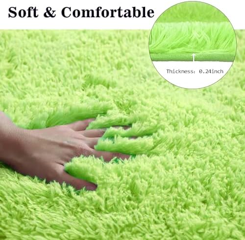 Green Bathroom Rugs Sets 3Piece Bath Mat Solid Bath Rug Floor Mats Washable Shower Rug with U-Shaped Contour Rug Toilet Lid Cover - Image 3