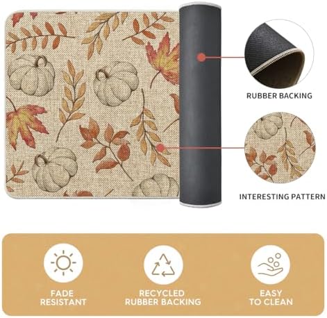 Artoid Mode Pumpkins Fall Kitchen Mats Set of 2-24x35+24x59 - Image 6