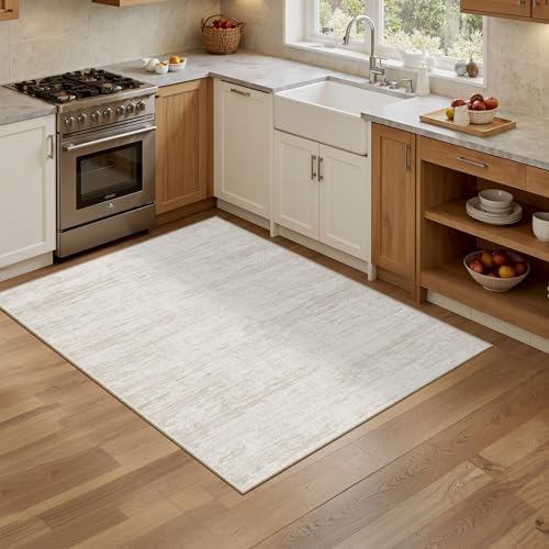 Washbale Rugs 3x5 Ultra Soft Area Rug, Non Slip Indoor Entryway Rugs, Stain Resistant Area Rugs for Living Room Dining Bedroom,Modern Abstract Home Decor Small Rug - Image 7