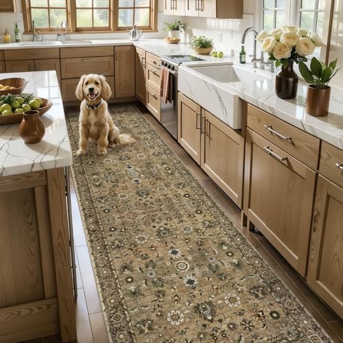 Tangsoo Brown 3x10 Washable Runner Rugs for Hallway, Runner Rugs Non Slip - Image 7