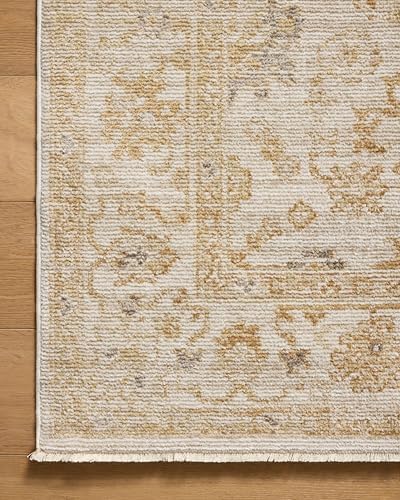 Loloi Magnolia Home Pace Natural/Gold 18" x 18" Sample Rug - Image 7