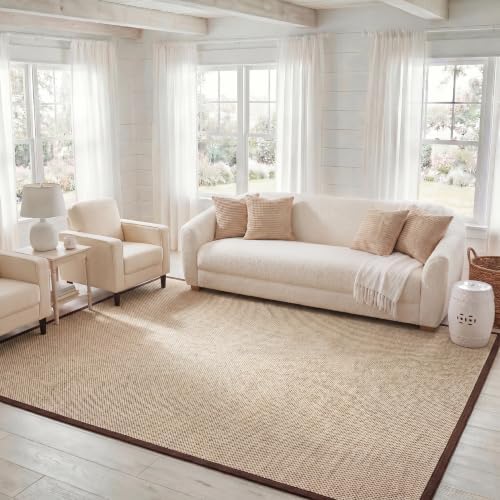 SAFAVIEH Natural Fiber Area Rug 6x9, Sisal Textured Dark Brown NF143T - Image 7