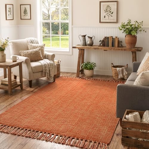 Collive 4' x 6' Living Room Area Rug, Fall Modern Comfy Bedroom Rugs - Image 6