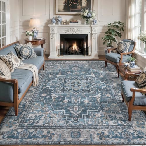 Tangsoo Farmhouse 6x9 Washable Area Rugs for Living Room, Non Slip Rug - Image 7