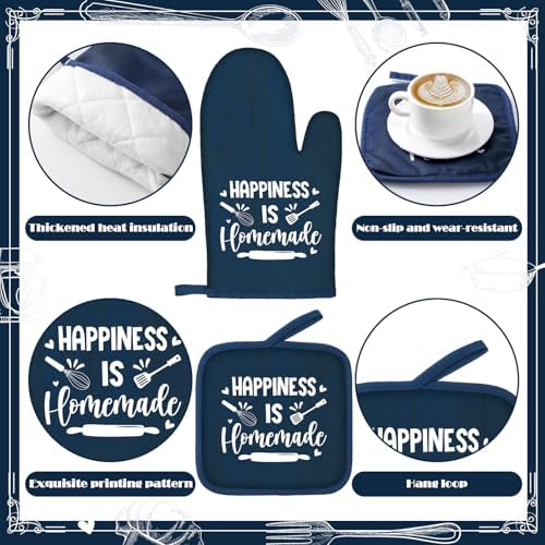 Fourluoo 10 Pack Blue Farmhouse Kitchen Decor and Accessories Set - Image 6