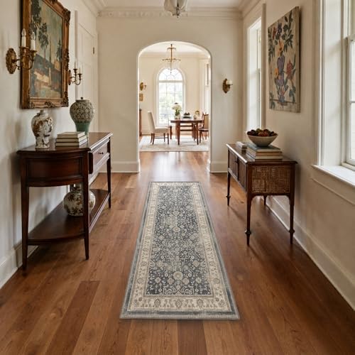 Bavni 2x3 Doormat, Vintage Floral Washable Non Slip Area Rug for Entrance - Image 7