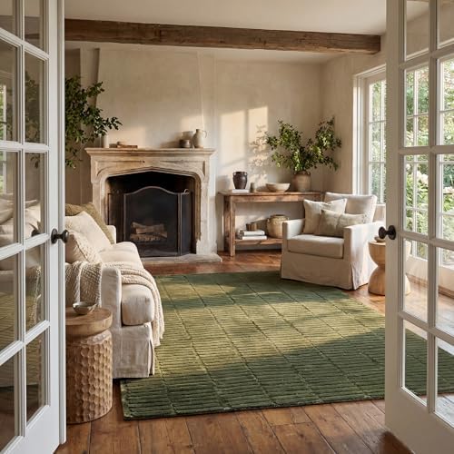 nuLOOM Kailani Green Geometric Washable Area Rug, 6' - Image 6