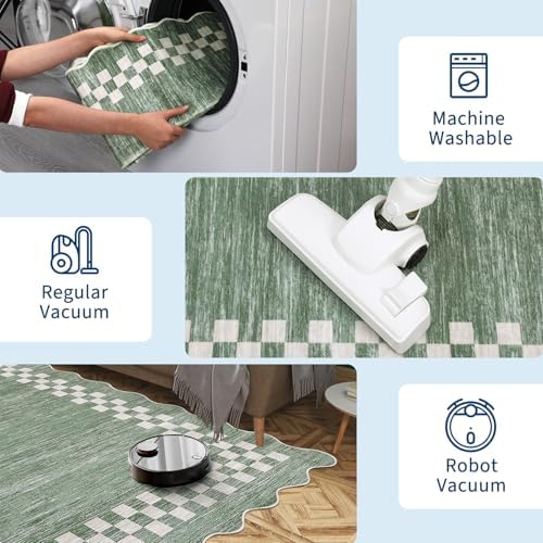 GarveeHome 6ft Washable Round Rug for Entryway Modern Bedroom Circle Rug - Image 7