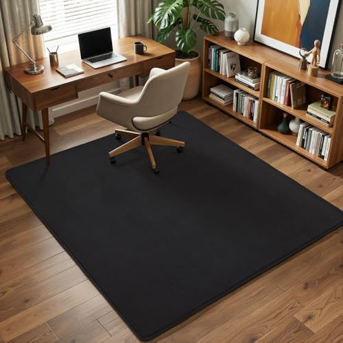 Amearea 4x4 Square Area Rugs for Bedroom Living Room, Black Memory Foam Rug - Image 7