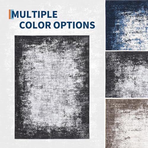 GarveeHome Entryway Rug 2x3 Washable Modern Abstract Small Grey - Image 6