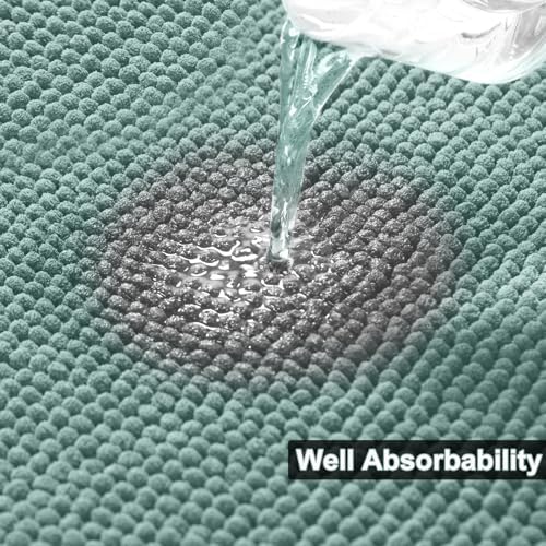 Urvoix Bathroom Rugs Sets 3 Piece, Non-Slip Chenille Bath Rug Set - Image 6
