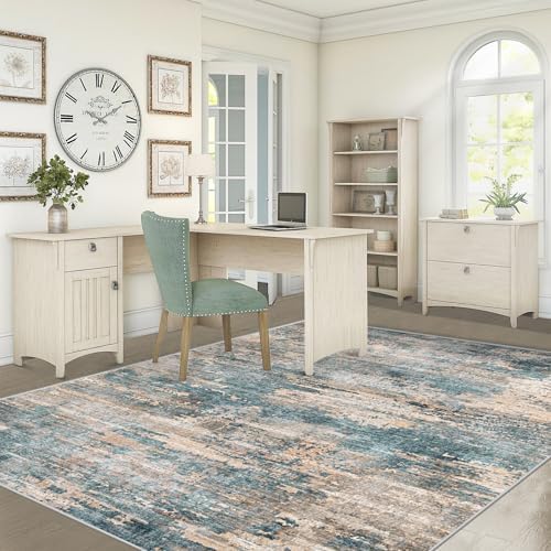 XLUEZ 5x7 Area Rugs for Living Room, Washable Modern Abstract Large Area Rug Neutral Soft Non Slip Kids Rug Stain Resistant Indoor Carpet for Bedroom Nursery Dining Room Playroom(GreenBrown, 5'x7') - Image 6