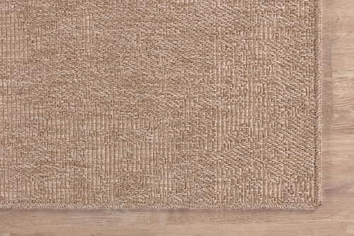 CAMILSON Easy Jute Rug 8x10, Indoor Outdoor Natural Color Fiber Area Rugs for Living Room Patio and Kitchen Rug, Solid Boho Woven Design, Easy-Cleaning, Washable Outside Carpet Alfombras (8 x 10) - Image 6
