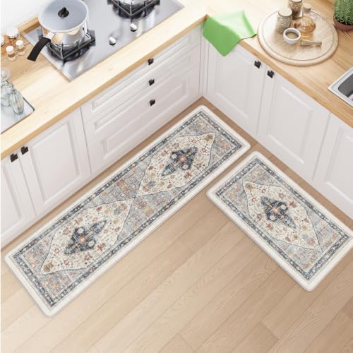 Collive Kitchen Mats Cushioned Anti Fatigue, Sink Rugs 17.3"x59"+17.3"x29" - Image 7