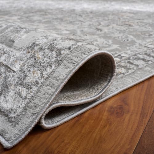 SAFAVIEH Parker Area Rug 4x6, Textured Grey PRK158F - Image 6