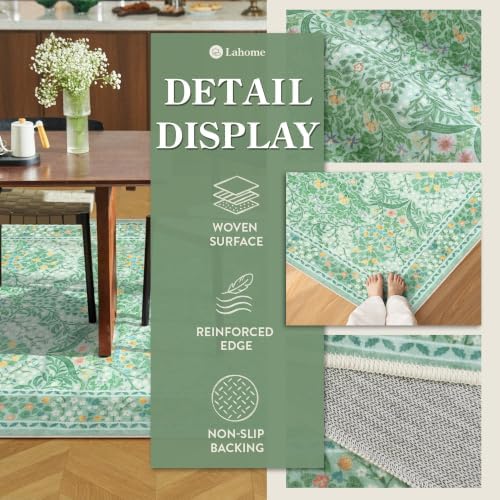 Lahome Sage Bathroom Rugs for Entryway, 2x3 Green Kitchen Rugs Non Slip - Image 7