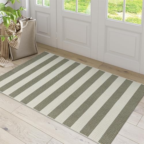 OJIA Outdoor Rug 3'x5' Washable Entryway Rugs Front Door Mat Porch Rug - Image 7